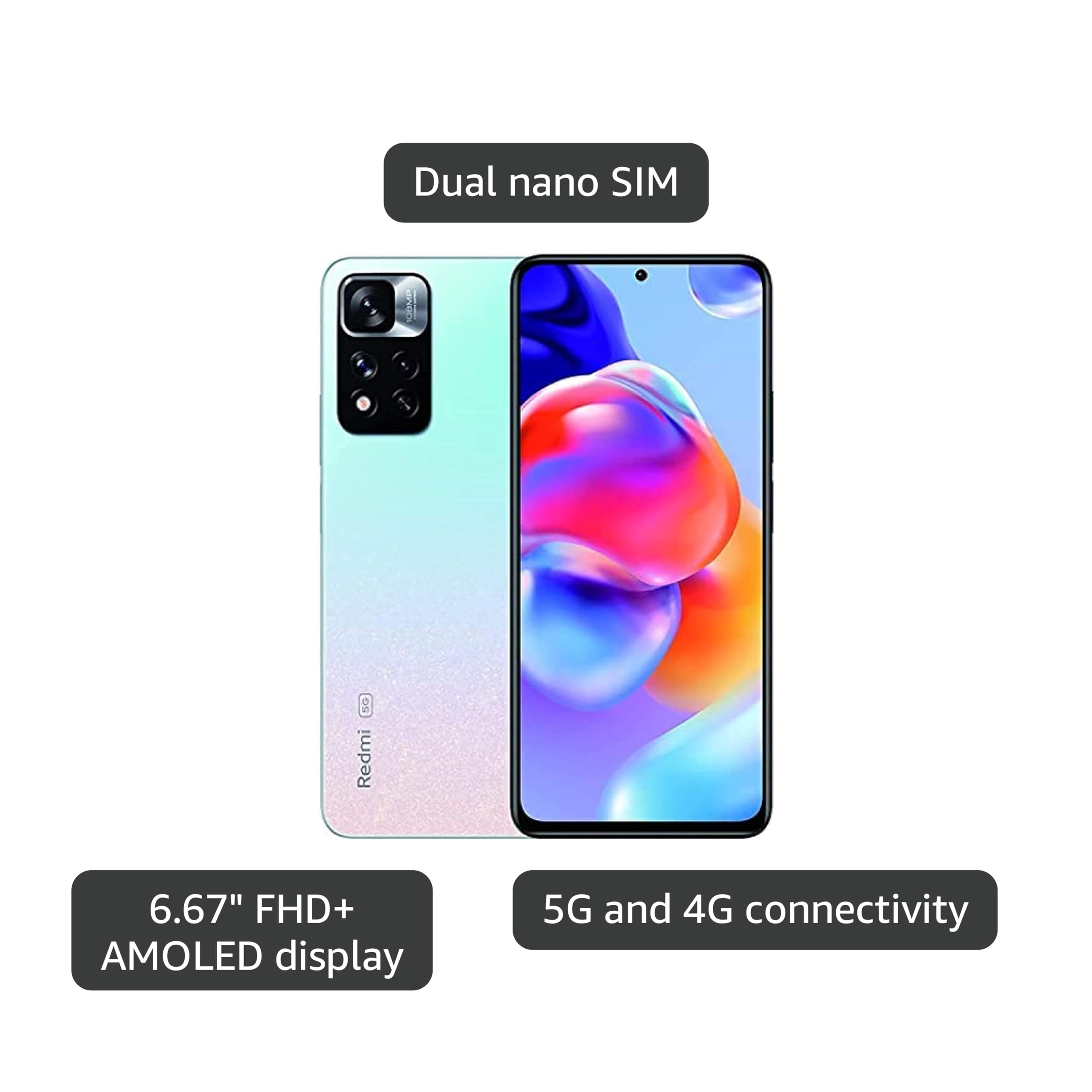 Amazon.com: Xiaomi Redmi Note 11 Pro+ Plus 5G + 4G Volte 128GB 6GB